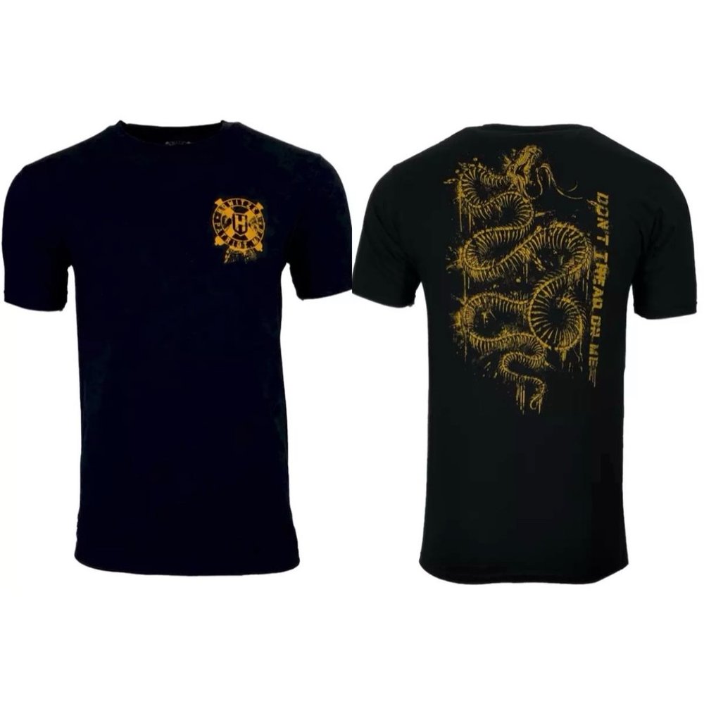 Howitzer Style Men's T-Shirt SKELETON TREAD Black
